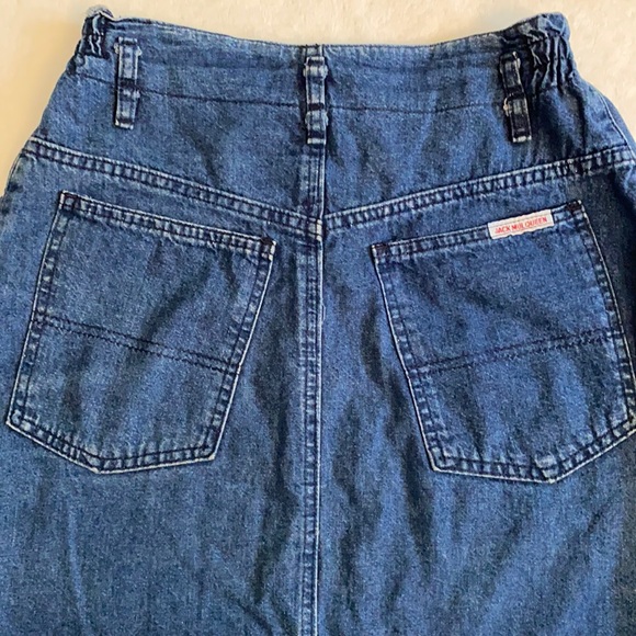 {VTG} Jack Mulqueen | Denim Jean Skirt - Picture 11 of 15